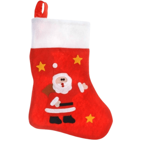 Holly Jolly Christmas Julstrumpa med jultomten - 35cm