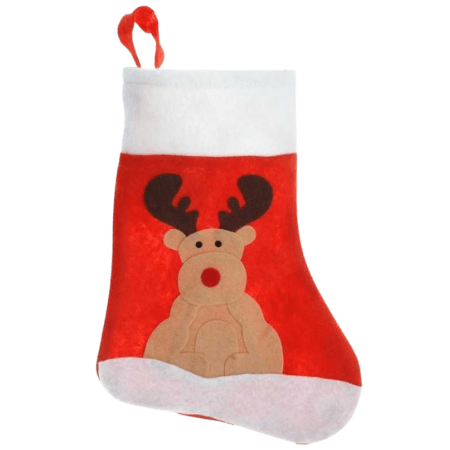 Holly Jolly Christmas Julstrumpa med ren - 35cm