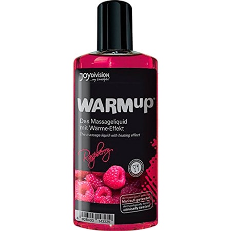 Joydivision WARMup Värmande massageolja Hallon - 150 ml