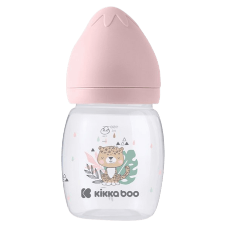 Kikka Boo Anti-Colic Savanna Pink Baby Feeding Bottle – 180 ml
