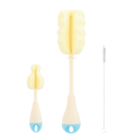 Kikka Boo Bottle Cleaning Blue Brush Set – 3 st