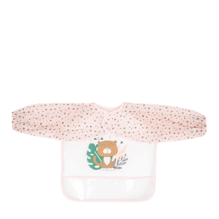Kikka Boo Eva Långärmad Haklapp med Uppsamlare - Savanna Pink - 3 st
