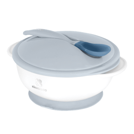 Kikka Boo Suction Bowl With Heat Sensing Spoon – Blå