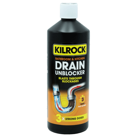Kilrock Bathroom & Kitchen Drain Unblocker – 1000ml
