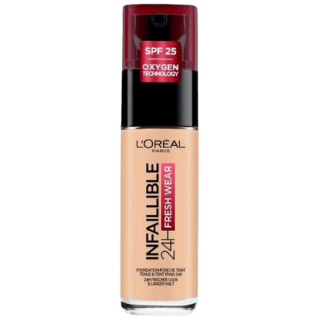 L'Oréal Paris Cosmetics Infallible Fresh Wear 32H flytande foundation 30 ml - 180 Rose Sand