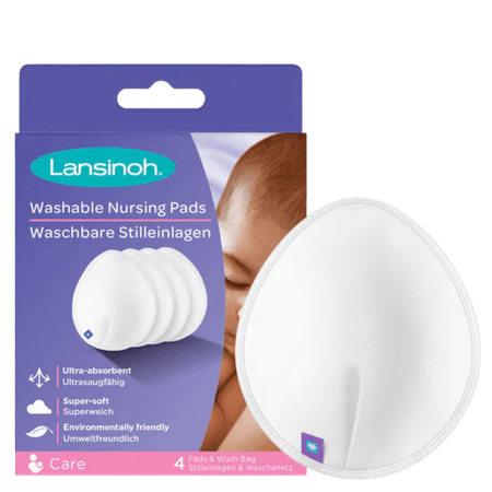 Lansinoh Tvättbara Amningsinlägg – 4 st