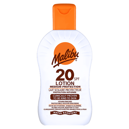 Malibu SPF 20 Medium Skydd Vattenresistent Solkräm - 200 ml