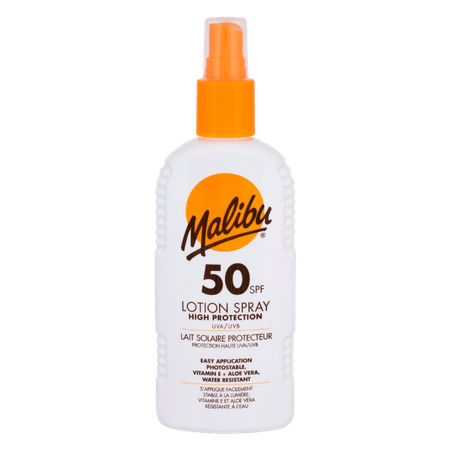 Malibu SPF 50 Hög Skydd Vattenresistent Lotion Spray - 200 ml