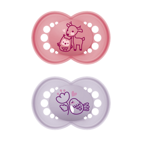 MAM Original Deer & Bird Design 6M+ Napp – 2 st