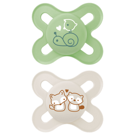 MAM Start Snail & Fox Design 0–2M Unisex Napp – 2 st