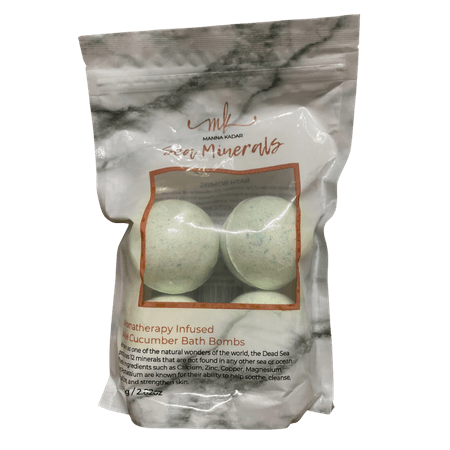 Manna Kadar Sea Minerals Aloe Cucumber Bath Bomb - 4 st