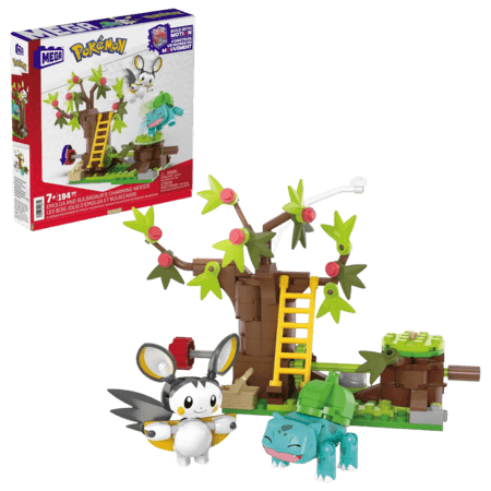 Mega Pokémon Emolga and Bulbasaur's Building Toy Kit – 194 Pcs