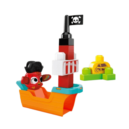 Mega Bloks Peek A Blocks Piratskepp - 11 delar