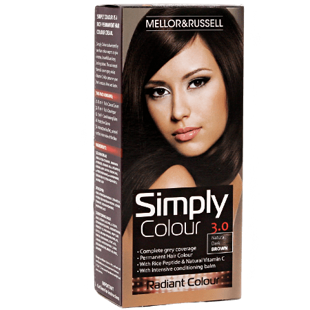 Mellor & Russell Simply Colour Hårfärg - 3.0 Naturligt mörkbrun