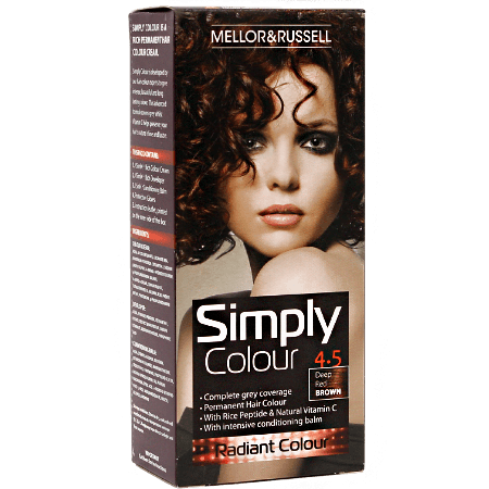 Mellor & Russell Simply Colour Hårfärg - 4,5 djupt rödbrun