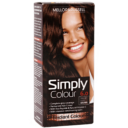 Mellor & Russell Simply Colour Hårfärg - 6.0 Naturligt ljusbrun