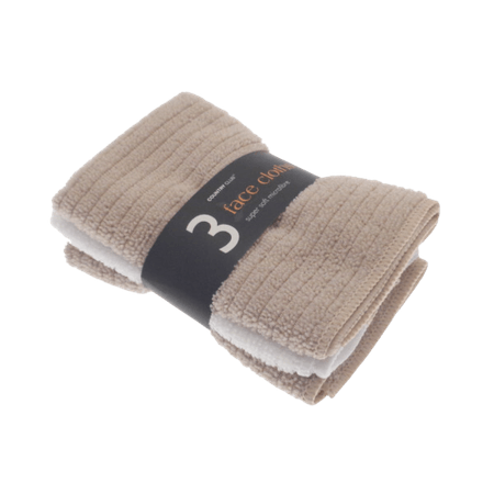 Microfibre Cleaning Face Cloths Assorted - 3 st