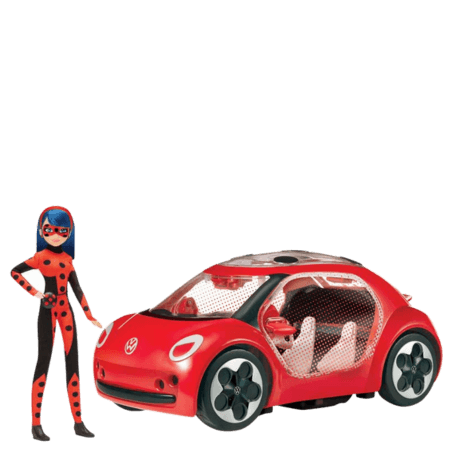 Miraculous Ladybug E-Beetle Car with Fashion Doll