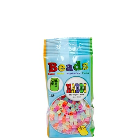 Nabbi Medium Tube Pärlor Glitter Mix - 1100 st