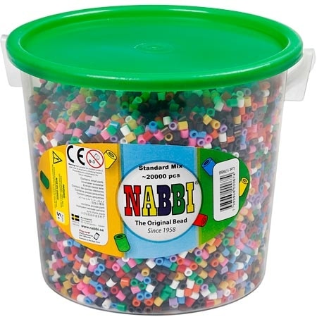 Nabbi Medium Tube Beads Standard Mix - 20000 st