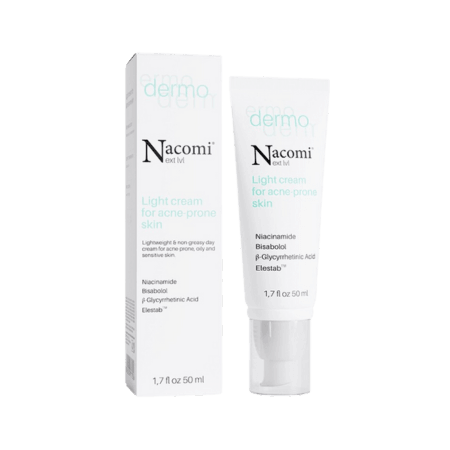 Nacomi Light Cream för acne-påverkad hud - 50 ml