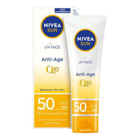 Nivea UV Face Anti-Age Q10 SPF 50 Solkräm - 50 ml