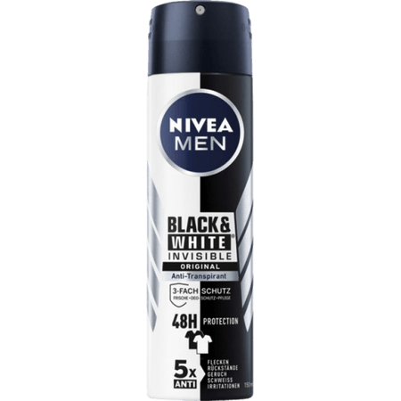 Nivea Men Black & White Osynlig Deodorant 150 ml