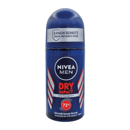 Nivea Men Dry Impact Roll-On Deodorant - 50 ml