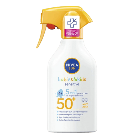 Nivea Sun Babies & Kids Sensitive 5-in-1 Spray Solskyddsmedel SPF50+ 270 ml