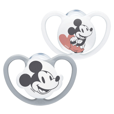NUK Disney Space 0–6M Grå Napp – 2 st