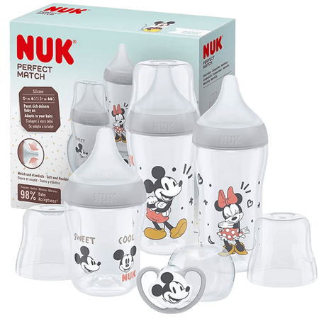 NUK Perfect Match Disney Mickey Nappflaska Startset med Napp
