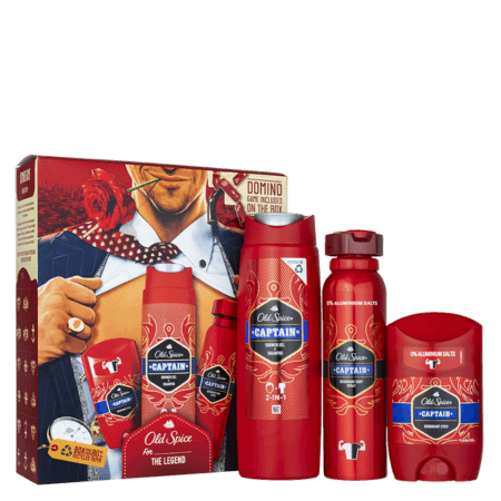 Old Spice Captain Body Care Gåvoset för Män – 3 st.