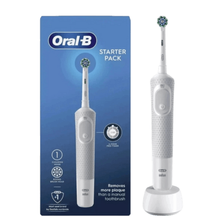 Oral-B Starter Pack Vitality Precision Clean White Electric Toothbrush