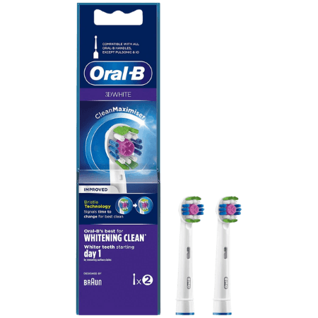Oral-B 3D White CleanMaximiser-borsthuvuden - 2 st.