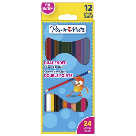 PaperMate Dubbeländade Färgpennor – 24 st