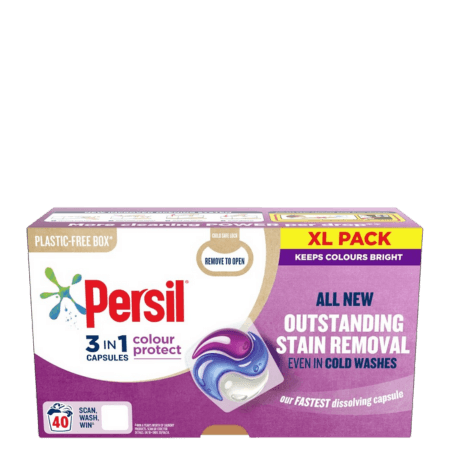 Persil Colour Protect 3-i-1 Tvättkapslar – 40 st