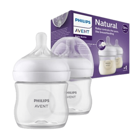 Philips Avent Natural 0+ Månader Nappflaska – 2 x 125 ml