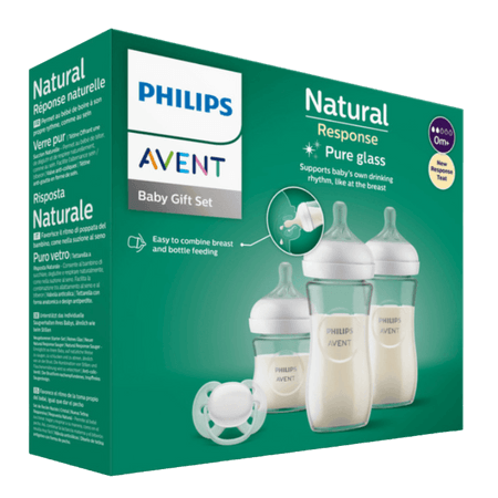 Philips Avent Natural Response Pure Glass 0+ Månader Baby Presentset