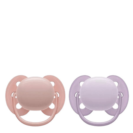 Philips Avent Ultra Soft 0–6M Boy Baby Pink & Purple Colour Nappar – 2 st