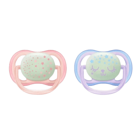 Philips Avent Ultra Air napp 2-pack - orange och blå