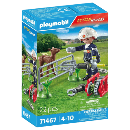 Playmobil Action Heroes Firefighting Mission Animal Rescue