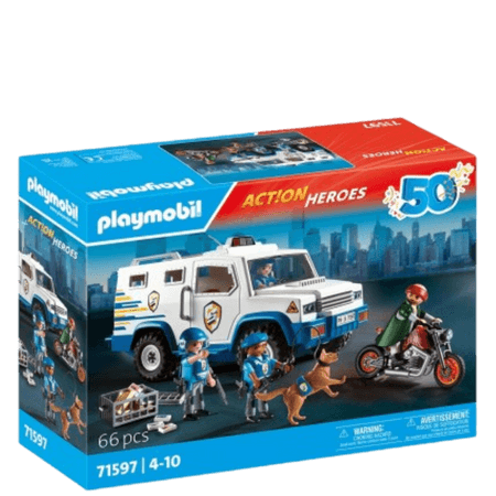 Playmobil Action Heroes Polisens Värdetransport Lekset