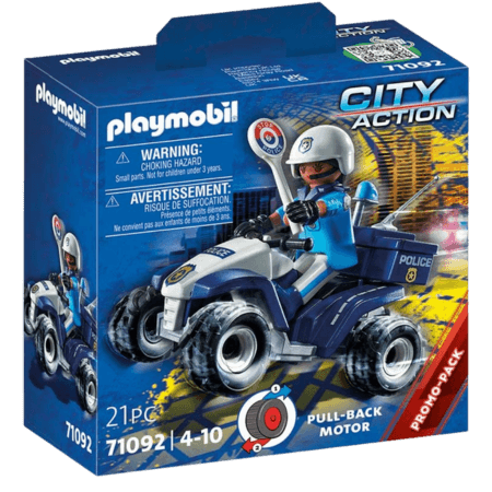 Playmobil City Action Polisfyrhjuling med Pull-Back Motor