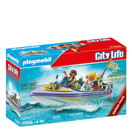 Playmobil City Life Bröllop & Smekmånad Motorbåtstur Lekset