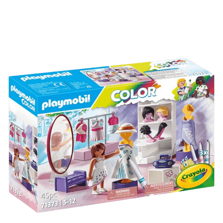 Playmobil Färgglatt Omklädningsrum Lekset med Crayola Tvättbara Pennor