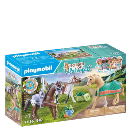 Playmobil Horses of Waterfall Tre Hästar med Sadlar