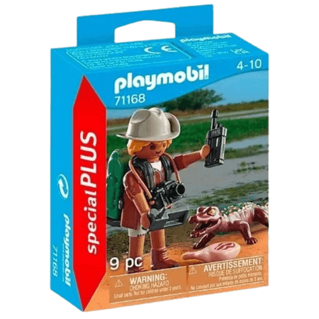Playmobil Special Plus Forskare med Ung Kaiman Lekset