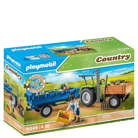 Playmobil Country Skördetraktor med Släp