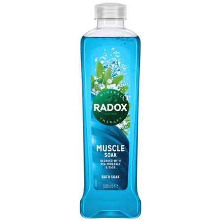 Radox Muscle Soak Badskum med Havsmineraler och Salvia - 500ml