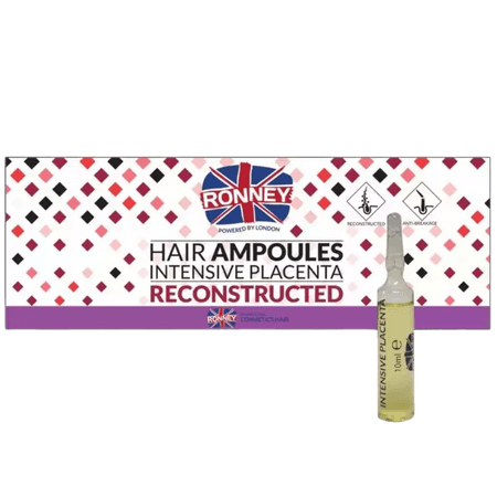 Ronney Hair Ampoules Intensive Plancenta Reconstructed 12 x 10 ml